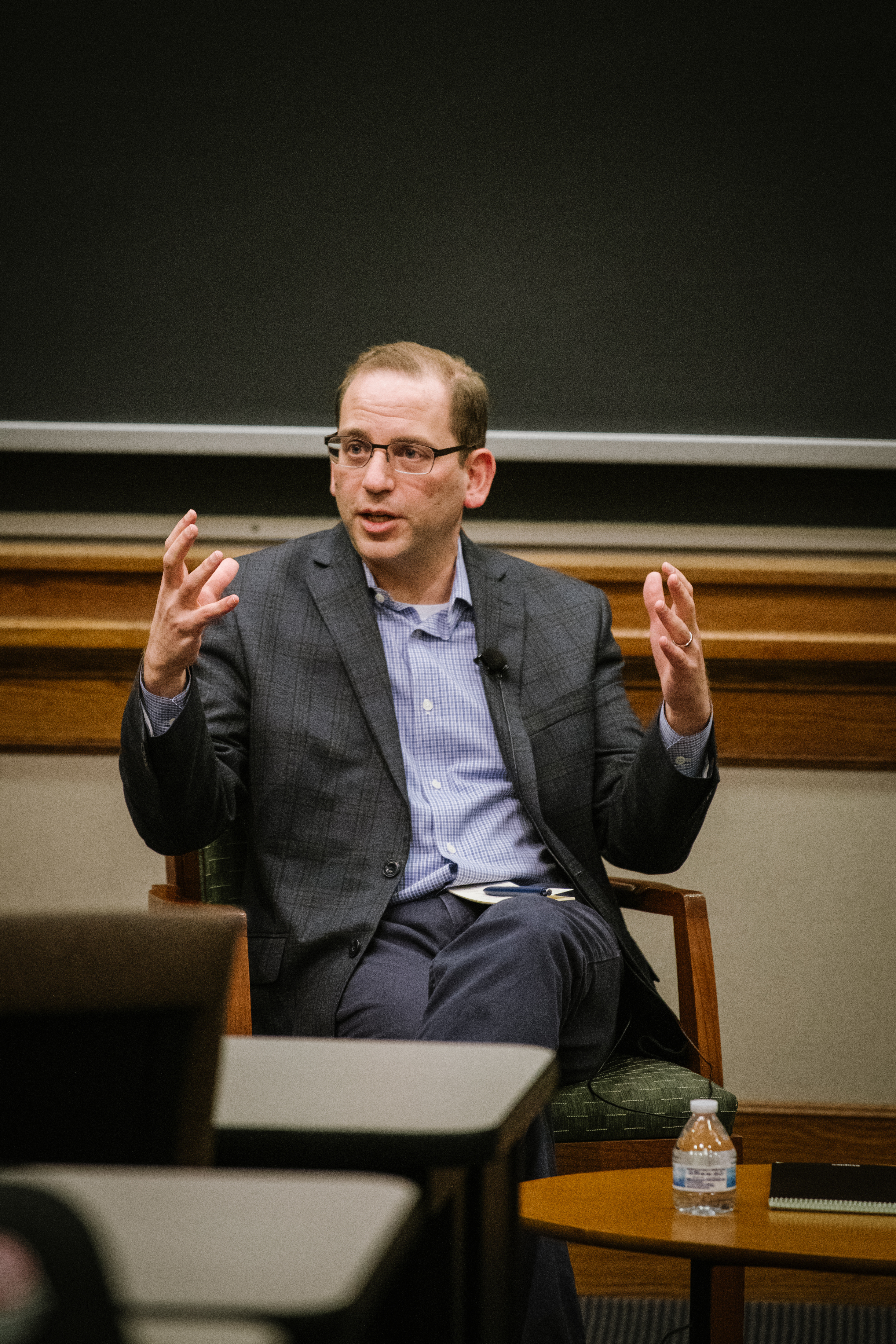 Luftig discusses his role at ODNI during the fireside chat.