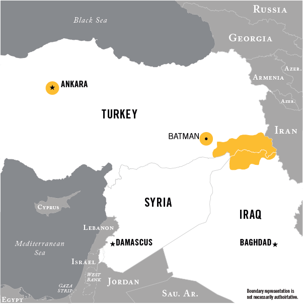 Map of Turkish Domestic Terrorism